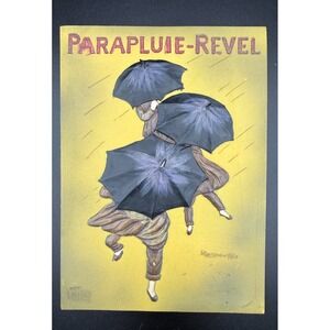 Vintage RCVCL 1928 Style Parapluie- Revel Wall Plaque French Art Deco Relief